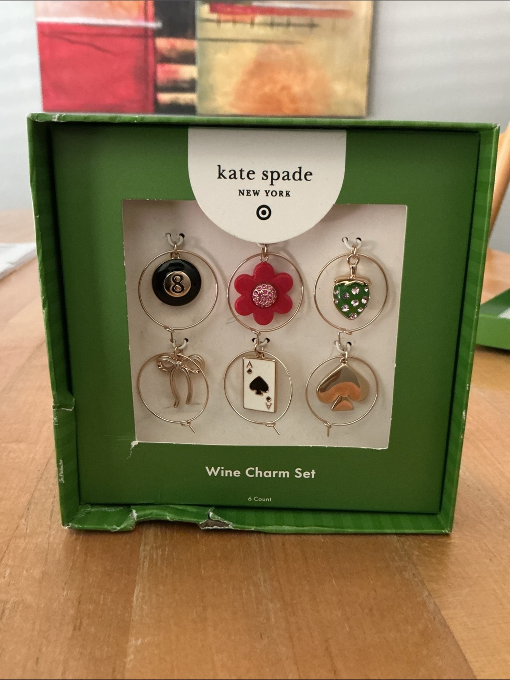 Kate Spade New York x Target Mixed Novelty Wine Charm Set - Picture 6 of 7